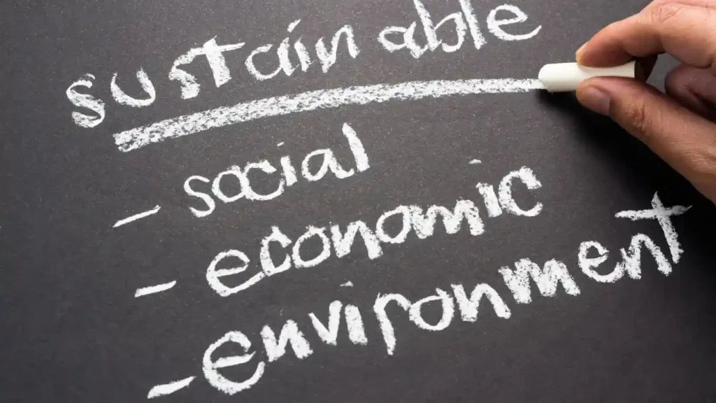 sustainable- social, economic and environmental