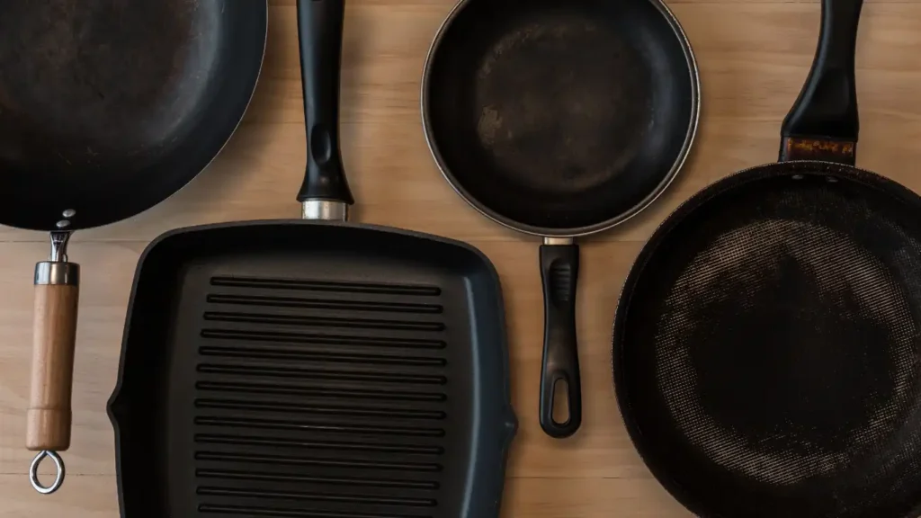 non-stick pans which emit a lot of toxic materials while cooking