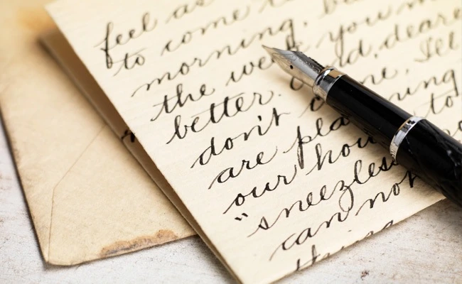 A handwritten love letter