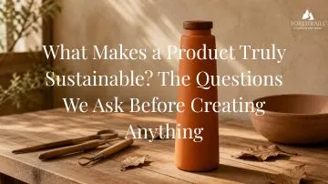 sustainable product design clay water bottle