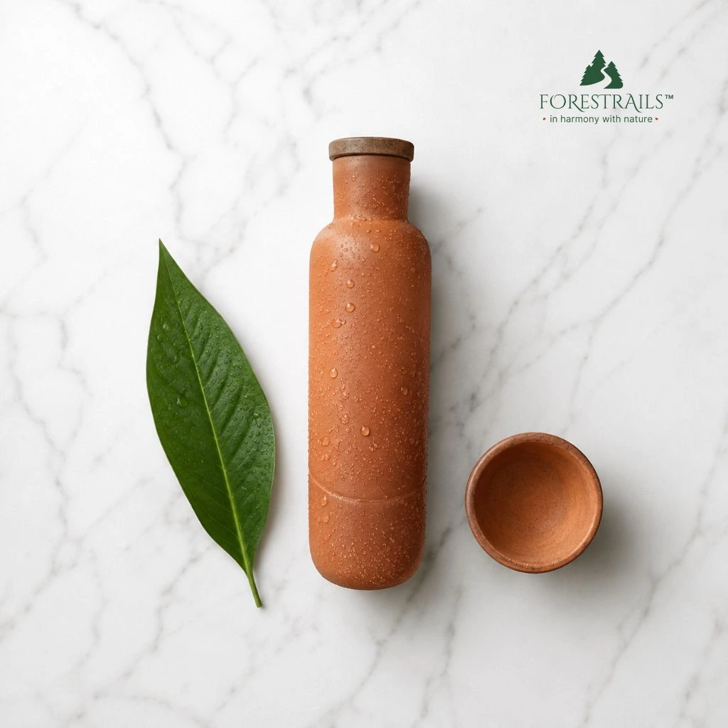 Forestrails clay water bottle